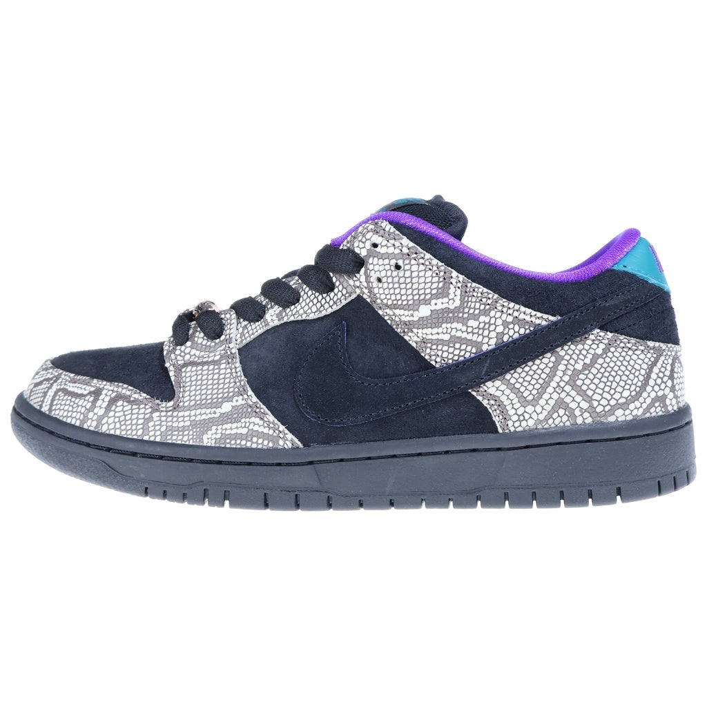 NIKE SB(ナイキエスビー) ×DASHAWN JORDAN DUNK LOW COPPERHEAD ダショーンジョーダン ダンク コッパーヘッド スネークスキン ローカットスニーカー ブラック US9.5/27.5cm IB6208-200