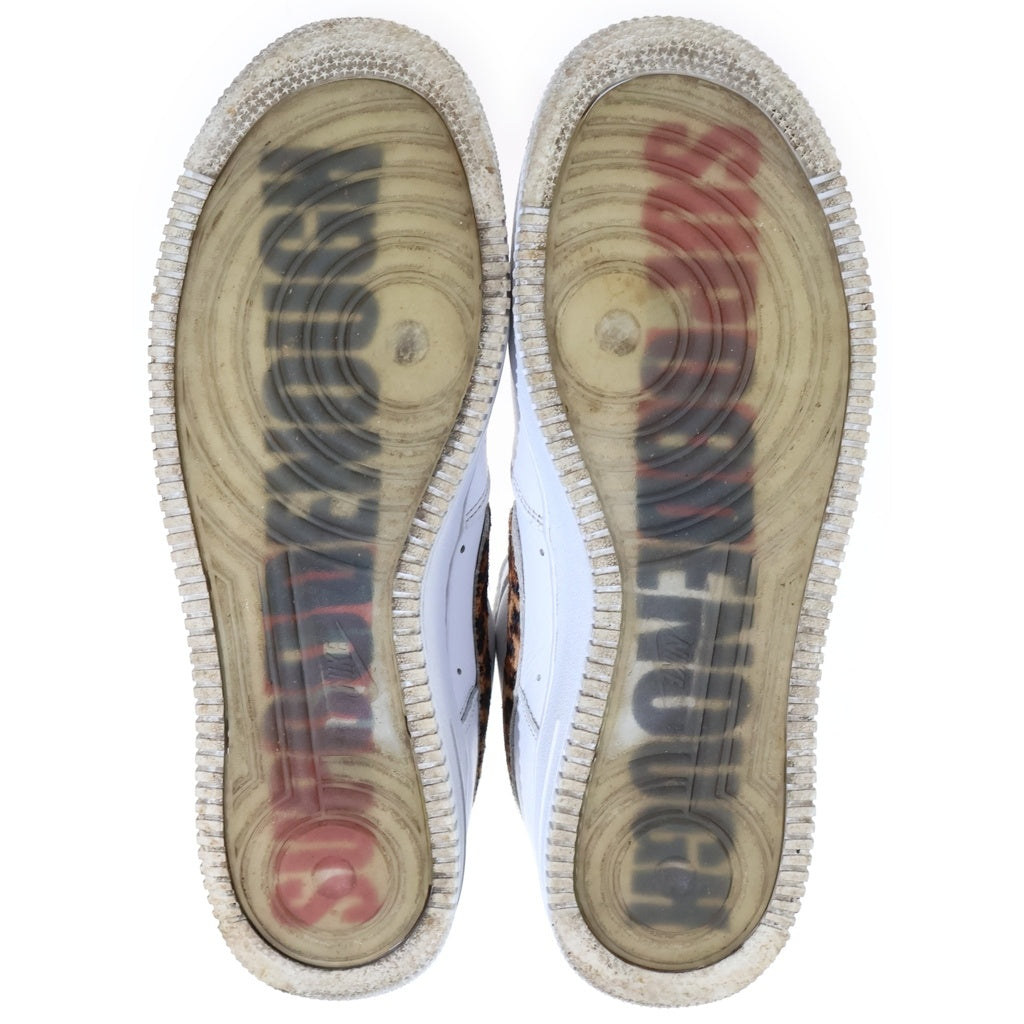 NIKE(ナイキ) 25SS ×GOODENOUGH ×SUPREME AIR FORCE 1 LOW LEOPARD グッドイナフ シュプリーム エアフォース1 レオパード ローカットスニーカー ホワイト US9/27cm IM3483-100