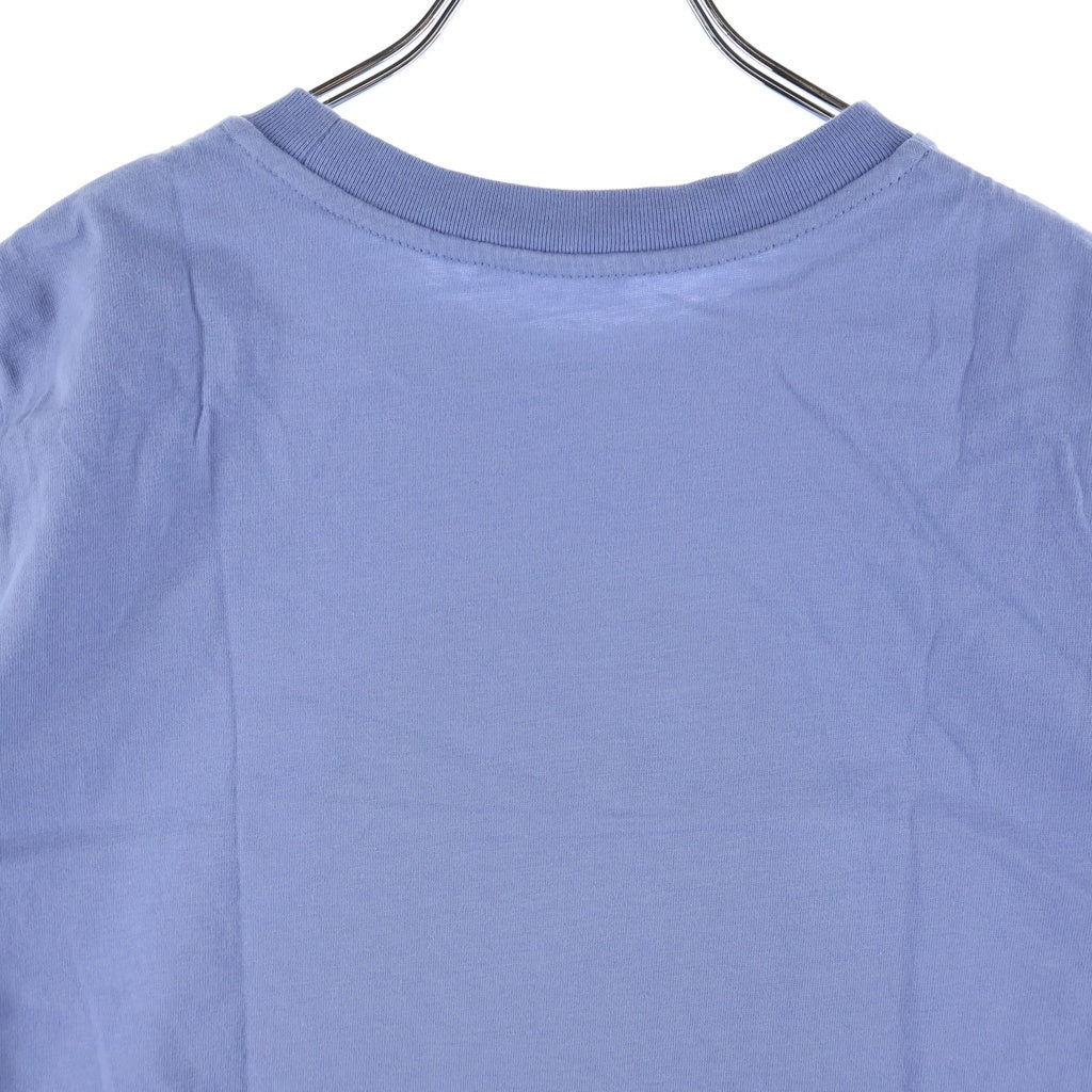 MONCLER(モンクレール) 22SS コットン フロントロゴプリントTシャツ 半袖クルーネックカットソー ブルー H10938C00014