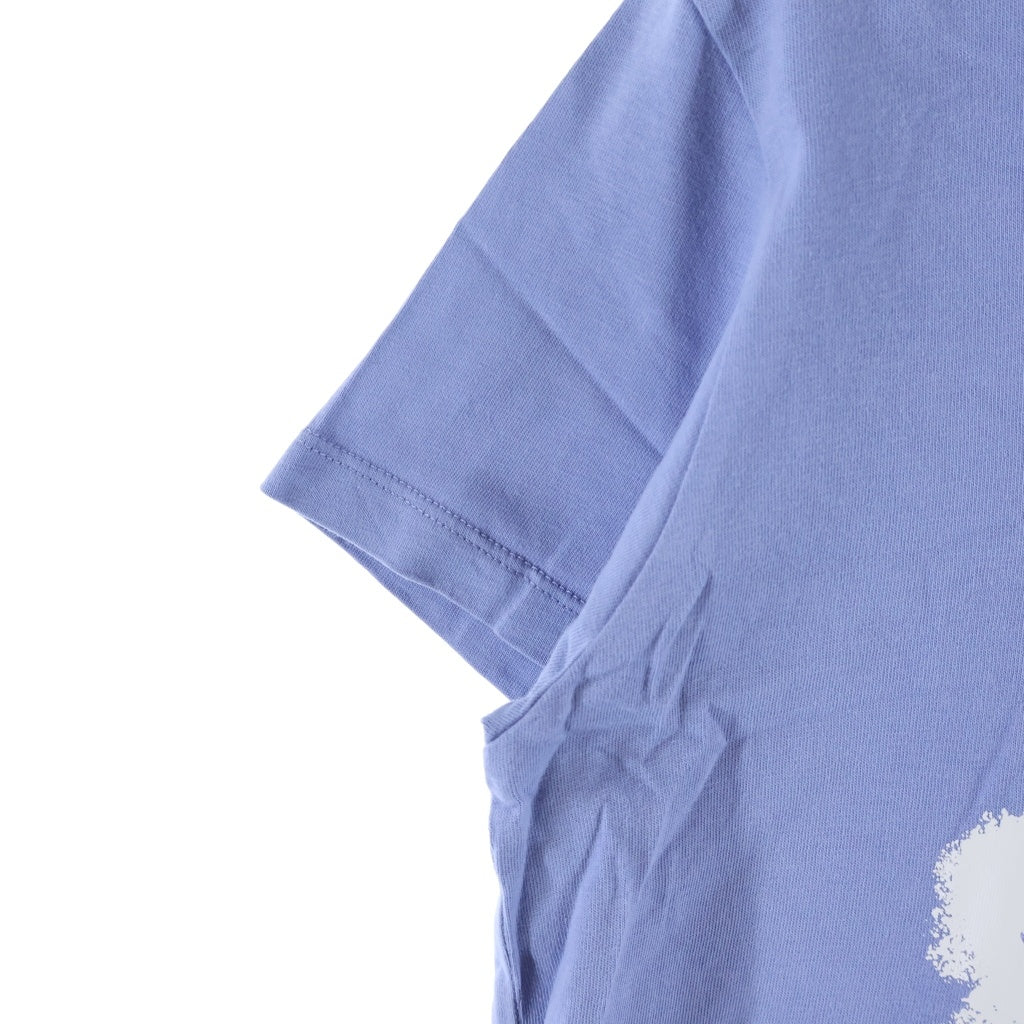 MONCLER(モンクレール) 22SS コットン フロントロゴプリントTシャツ 半袖クルーネックカットソー ブルー H10938C00014
