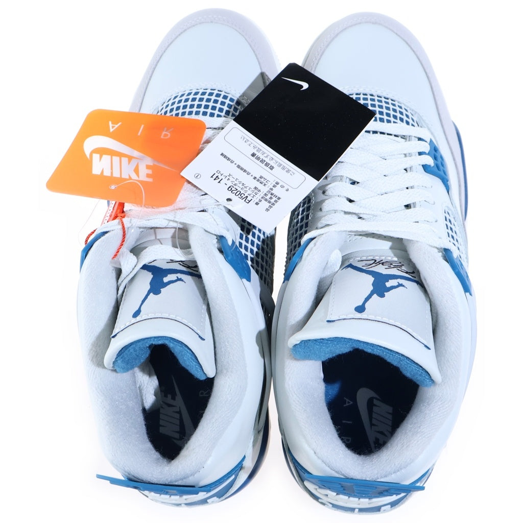 NIKE(ナイキ) AIR JORDAN 4 RETRO INDUSTRIAL BLUE エアジョーダン4 レトロ インダストリアルブルー ハイカットスニーカー ホワイト/ブルー US9.5/27.5cm FV5029-141