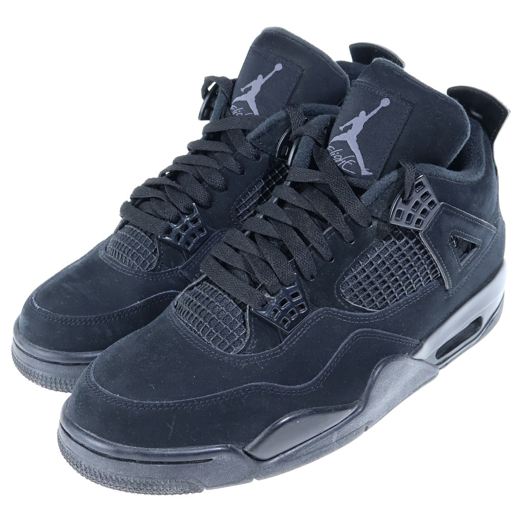 NIKE(ナイキ) AIR JORDAN 4 BLACK CAT ジョーダン4 ブラックキャット ハイカットスニーカー ブラック US9/27cm CU1110-010