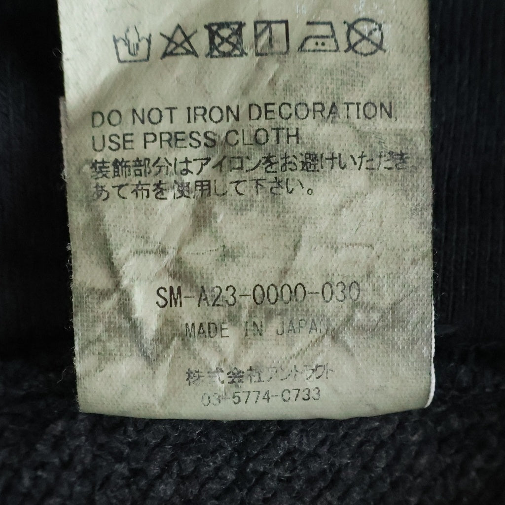 SAINT MICHAEL(セントマイケル) 23AW HOODIE ARCH SAINT アーチセント プルオーバー フーデッド スウェットパーカー ブラック SM-A23-0000-030