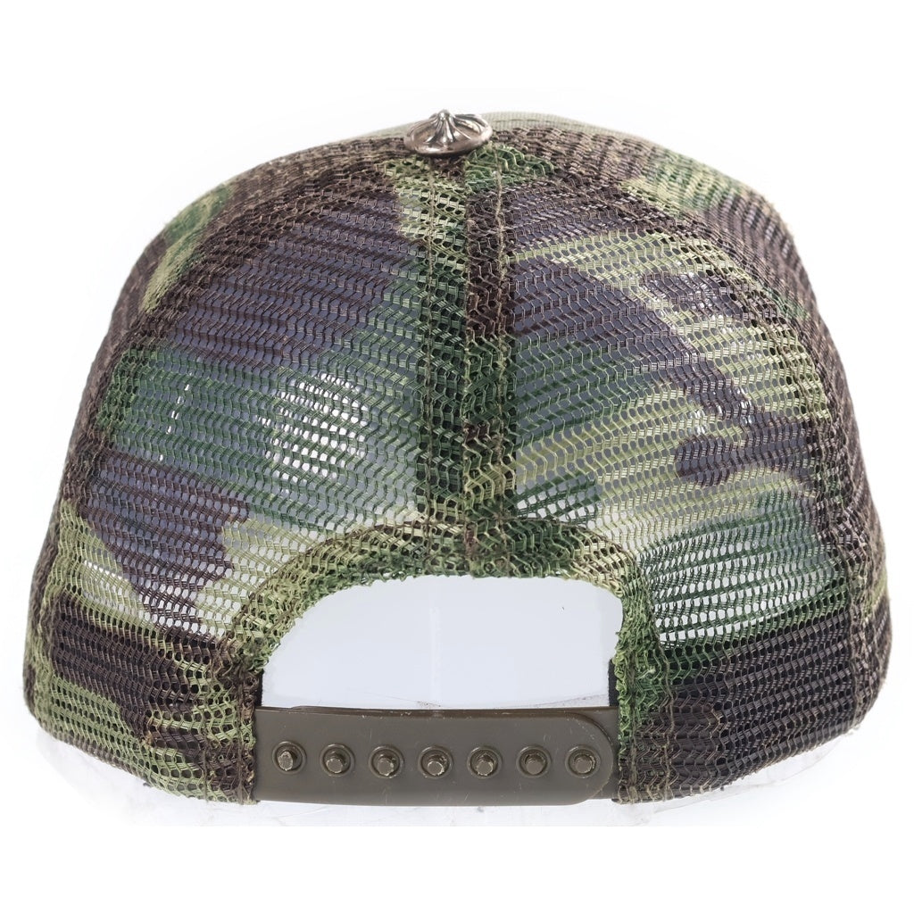 CHROME HEARTS(クロムハーツ) TRUCKER CAP トラッカー カモ柄 メッシュキャップ CHパッチ クロスボール 帽子 カーキ