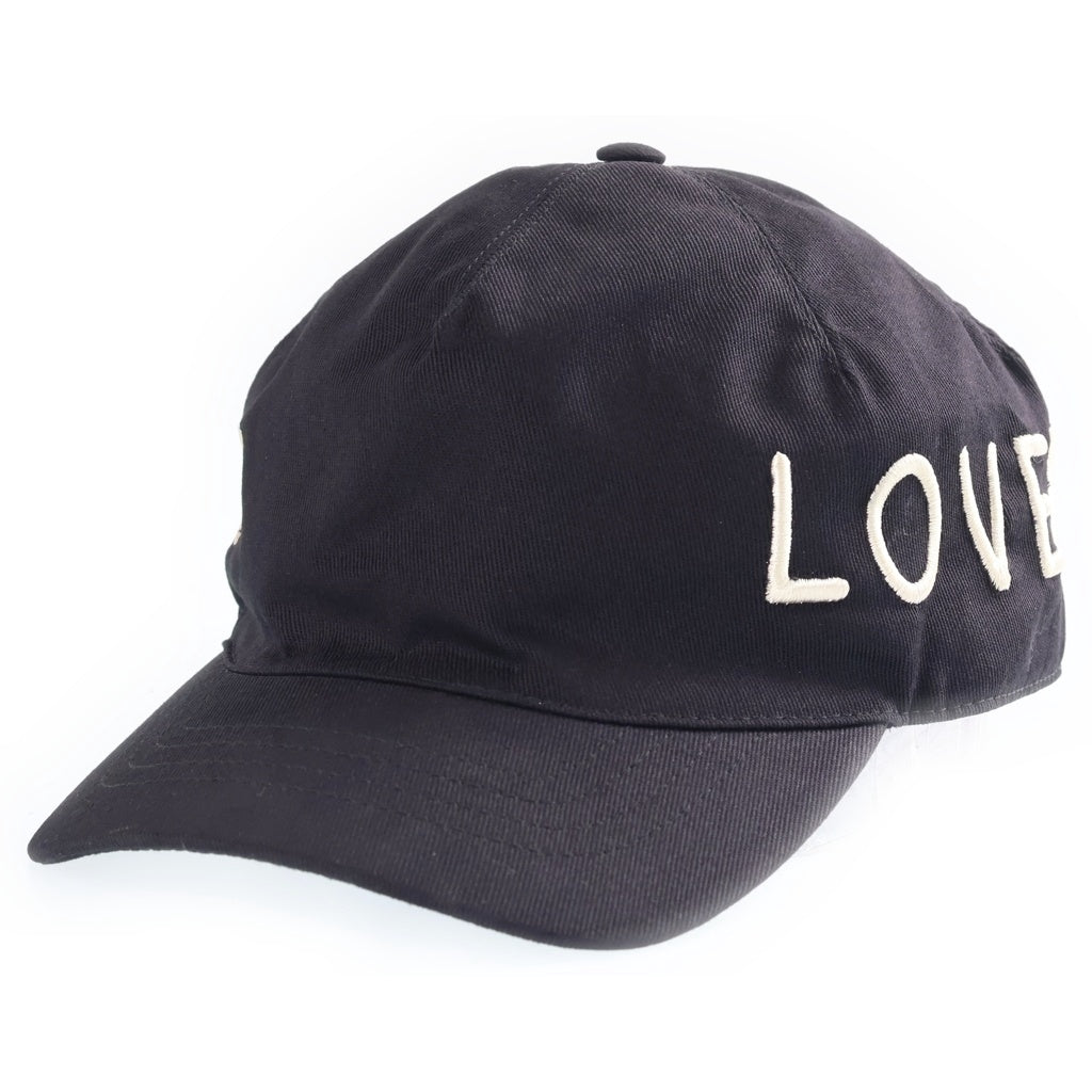 GUCCI(グッチ) 17AW LOVED EMBROIDERY BASEBALL CAP ラブド ロゴエンブロイダリー 6パネル ベースボールキャップ ブラック 478948 3HD05