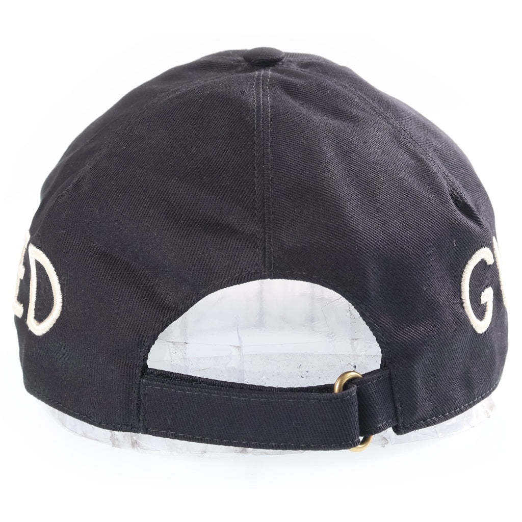 GUCCI(グッチ) 17AW LOVED EMBROIDERY BASEBALL CAP ラブド ロゴエンブロイダリー 6パネル ベースボールキャップ ブラック 478948 3HD05