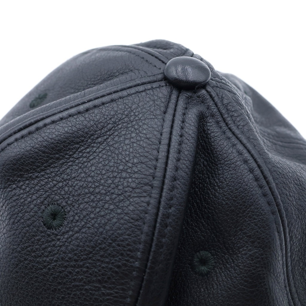 GIVENCHY(ジバンシィ) ナッパレザー ロゴエンボス ベースボールキャップ 帽子 ブラック