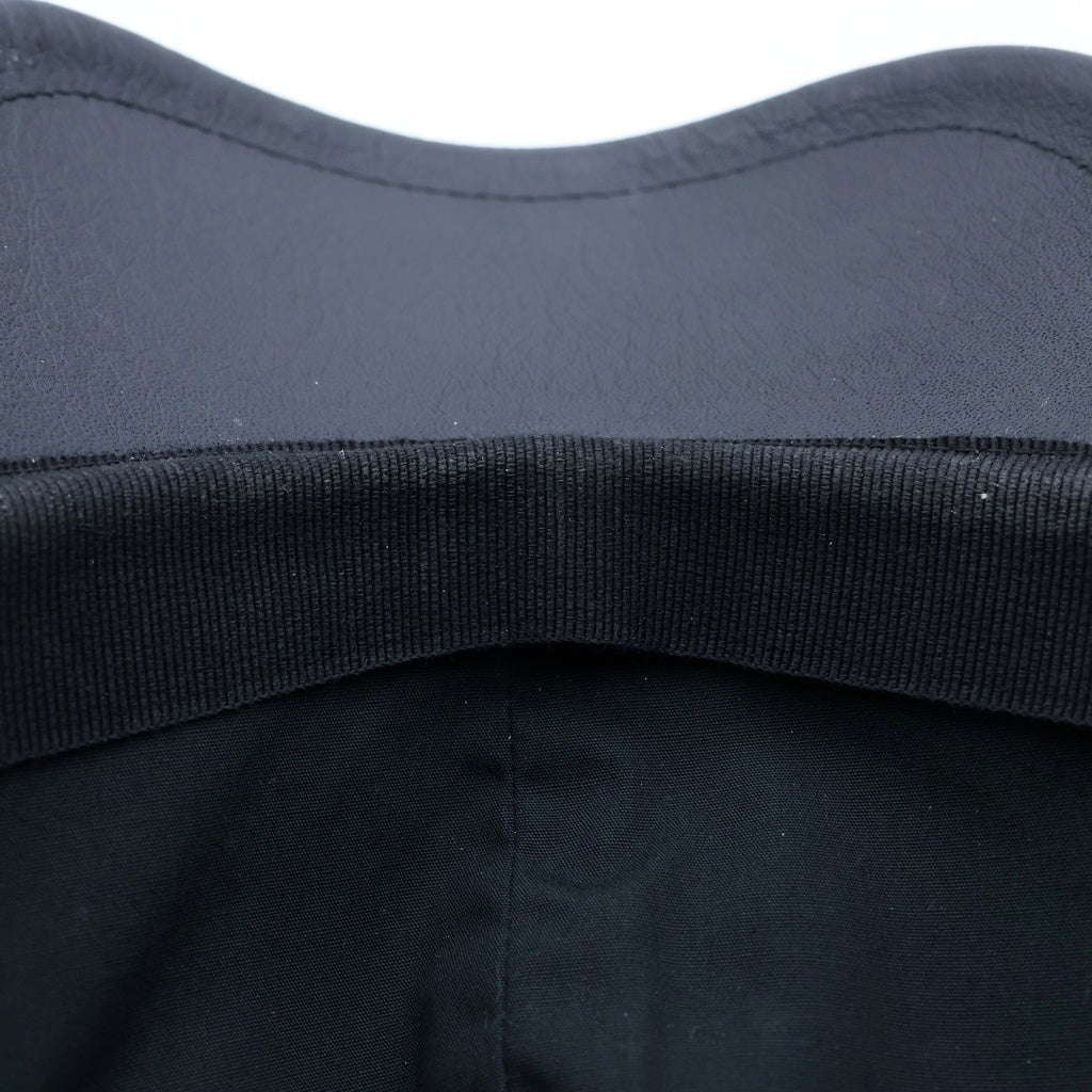 GIVENCHY(ジバンシィ) ナッパレザー ロゴエンボス ベースボールキャップ 帽子 ブラック