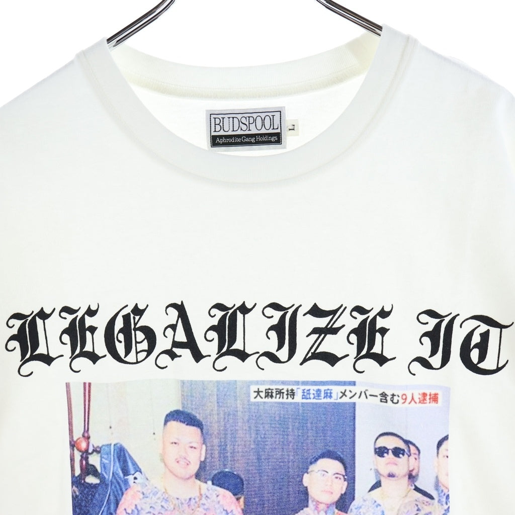 BUDSPOOL(バッズプール) FREE APHRODITE GANG S/S TEE フリー アフロディーテ ギャング 半袖Tシャツ カットソー ホワイト