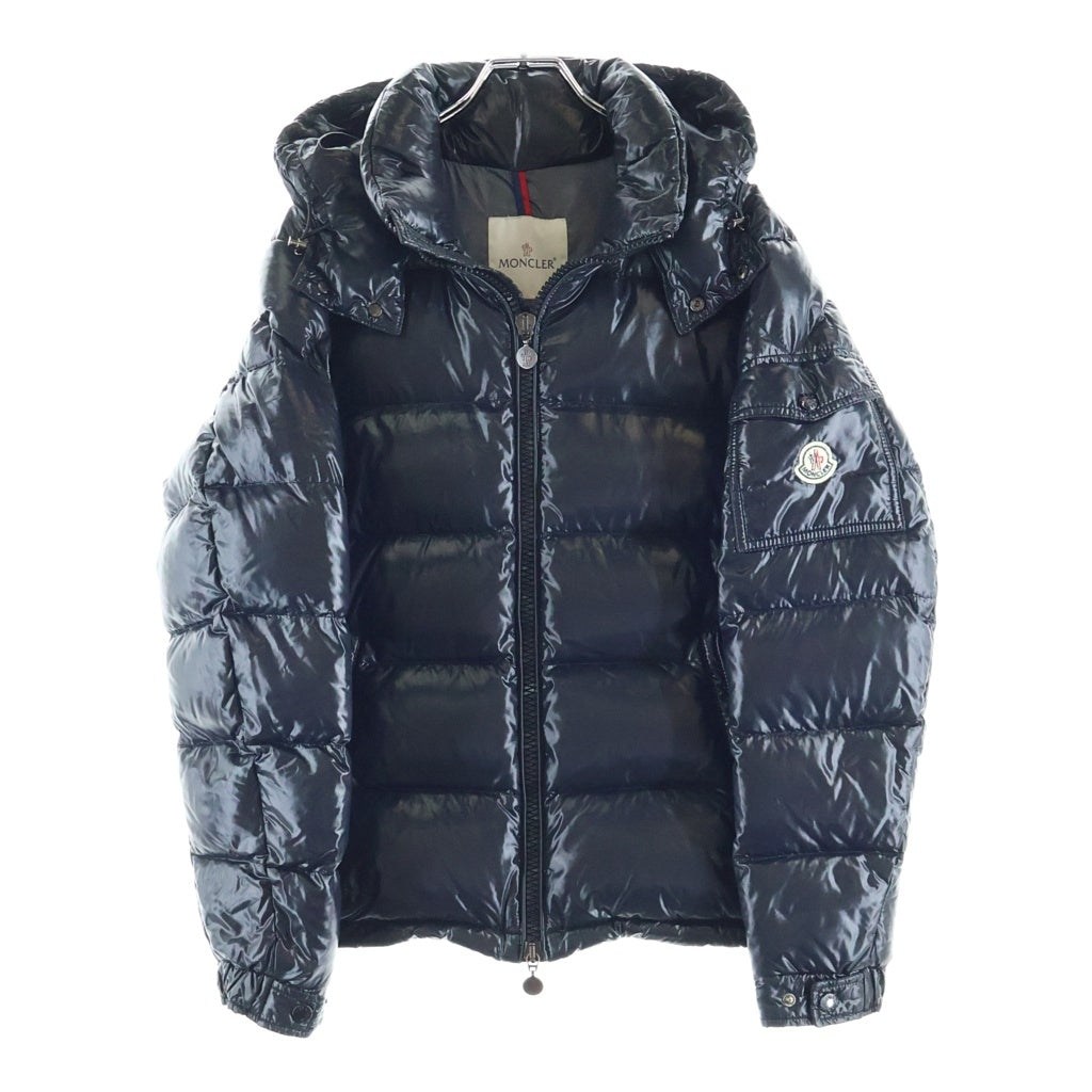 MONCLER(モンクレール) MAYA GIUBBOTTO マヤ ロゴパッチ フーディー ダウンジャケット ブラック G32-003 020914036650