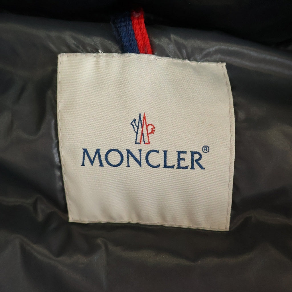 MONCLER(モンクレール) MAYA GIUBBOTTO マヤ ロゴパッチ フーディー ダウンジャケット ブラック G32-003 020914036650