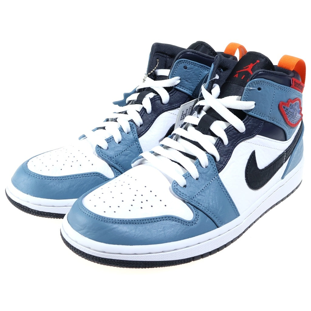 NIKE(ナイキ) ×FACETASM AIR JORDAN MID SE FRLS APLA ファセッタズム エアジョーダン 1 ミッドカットスニーカー ブルー/ホワイト US9.5/27.5cm CU2802-100