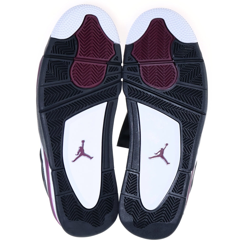NIKE(ナイキ) ×Paris Saint-Germain AIR JORDAN 4 RETRO PSG パリサンジェルマン エアジョーダン ハイカットスニーカー ホワイト/パープル US10/28cm CZ5624-100