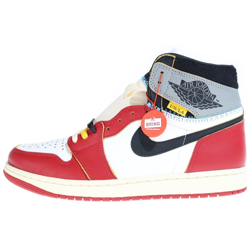 NIKE(ナイキ) ×UNION AIR JORDAN 1 RETRO HIGH OG CHICAGO SHADOW ユニオン エアジョーダン レトロ シカゴ シャドウ ハイカットスニーカー レッド/ホワイト US10/28cm HV8563-600