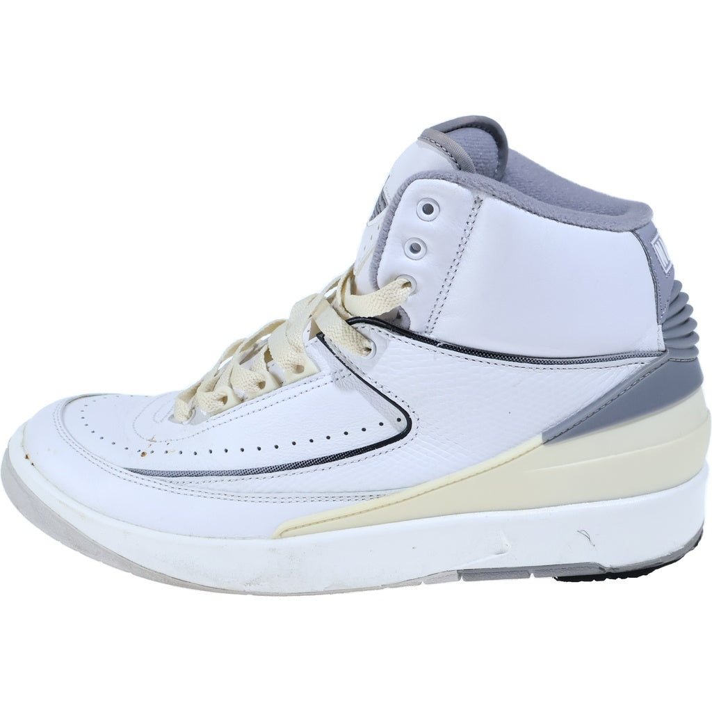 NIKE(ナイキ) AIR JORDAN 2 エアジョーダン2 ミッドカットスニーカー ホワイト/グレー US9.5/27.5cm DR8884-100