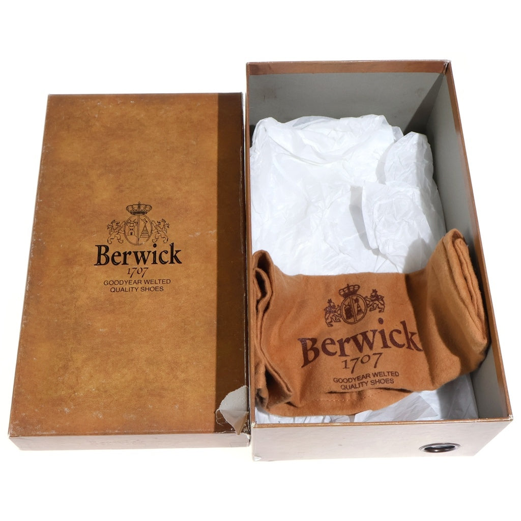 Berwick1707(バーウィック1707) ゴールド金具 レザービットローファー レディース ブラウン