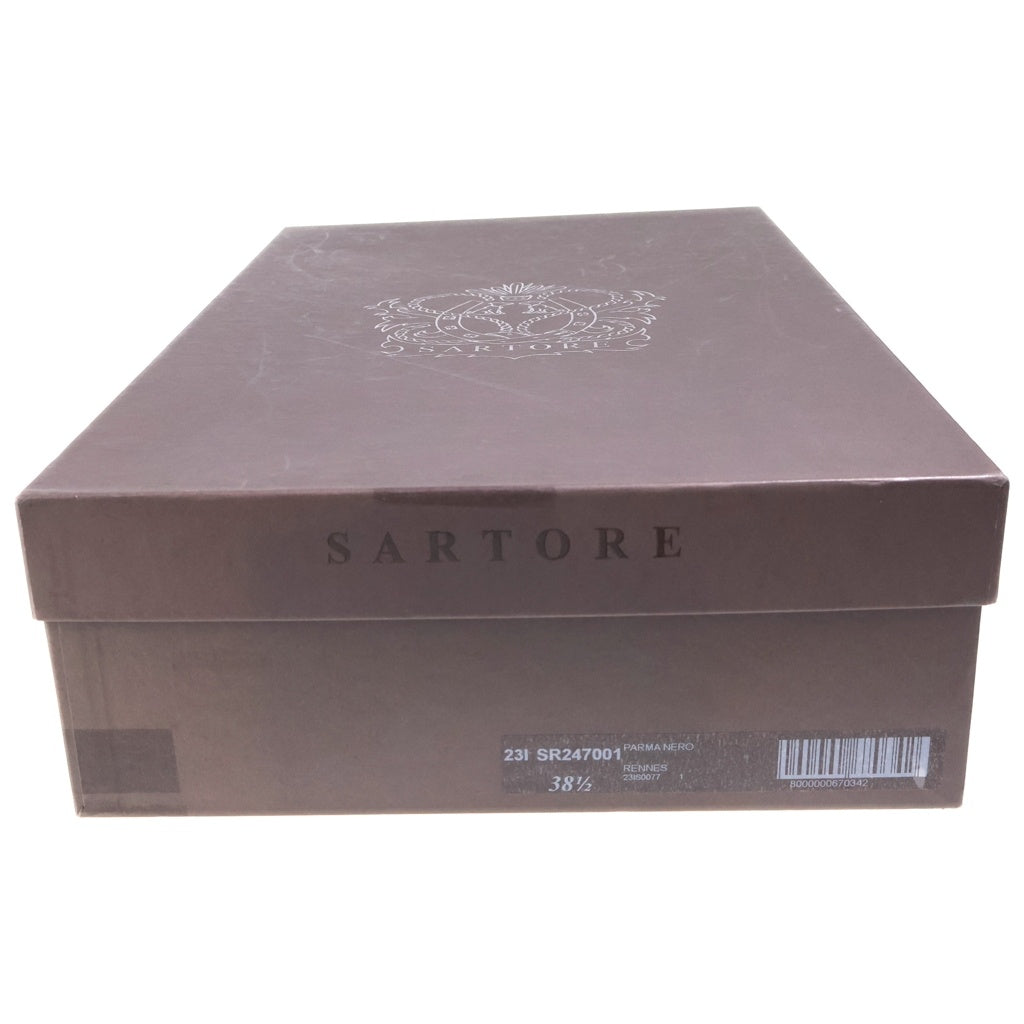 SARTORE(サルトル) 厚底 金具デザイン レザー ロングブーツ レディース ブラック SR4019