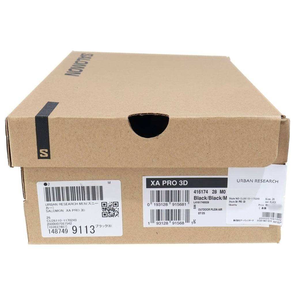 SALOMON(サロモン) XA PRO 3D メッシュローカットスニーカー ブラック US8/26.0cm 416174