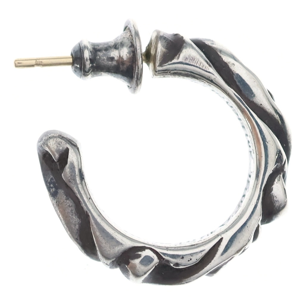 CHROME HEARTS(クロムハーツ) HOOP SCROOL スクロール フープピアス シルバー BCA102