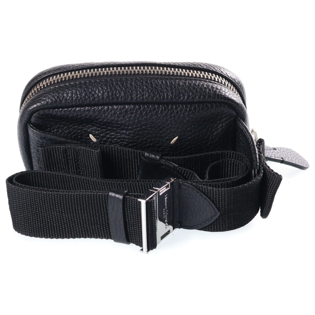 Maison Margiela(メゾンマルジェラ) 20SS 4ステッチ レザーウエストショルダーバッグ ブラック S55WB0019