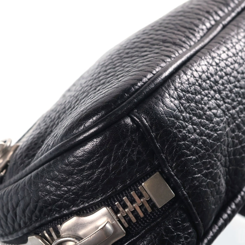 Maison Margiela(メゾンマルジェラ) 20SS 4ステッチ レザーウエストショルダーバッグ ブラック S55WB0019