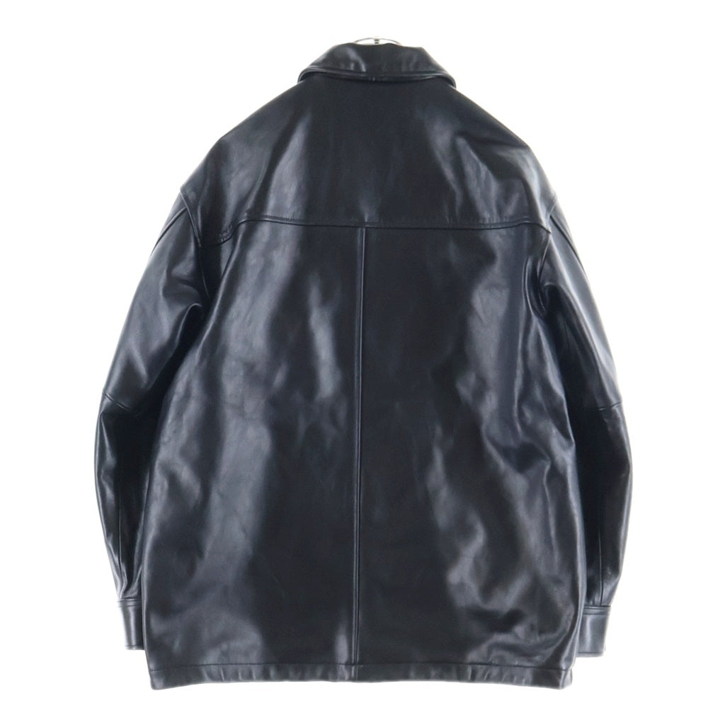 SCHOTT(ショット) LEATHER CAR COAT レザー カーコート ジャケット ブラック 782-6150007