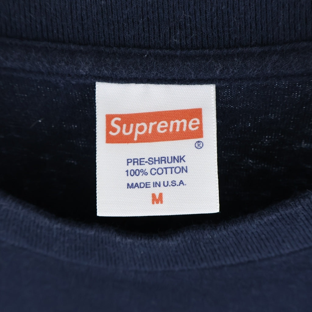 SUPREME(シュプリーム) 14SS Box Logo Tee 20th Anniversary 20周年 ボックスロゴ Tシャツ 半袖クルーネックカットソー ネイビー