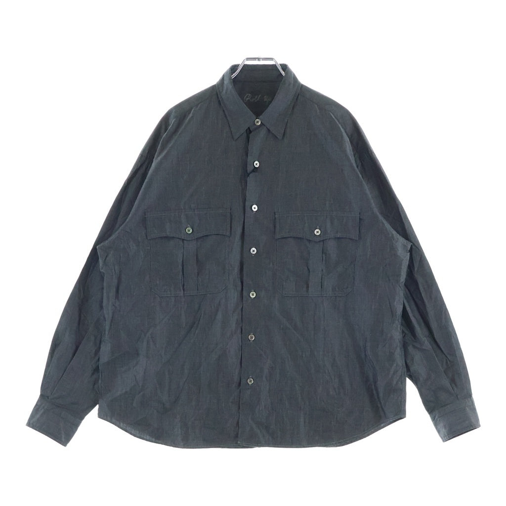 Porter Classic(ポータークラシック) 26SS ROLL UP SHIRT SUVIN GOLD SUPREME 140/2 スビンゴールド 長袖ロールアップシャツ