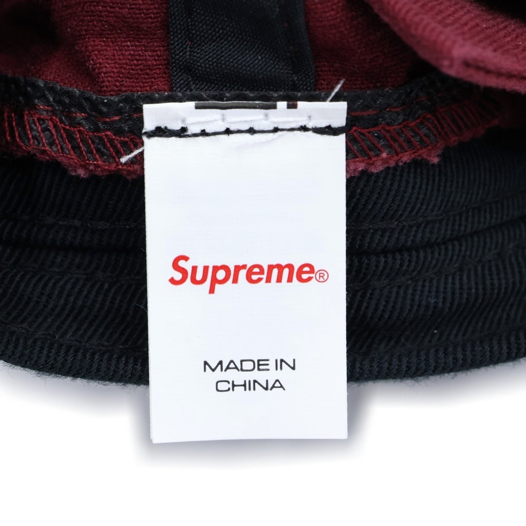 SUPREME(シュプリーム) 25SS Leather Applique 6-Panel レザーアップリケ 6パネルキャップ 帽子 レッド