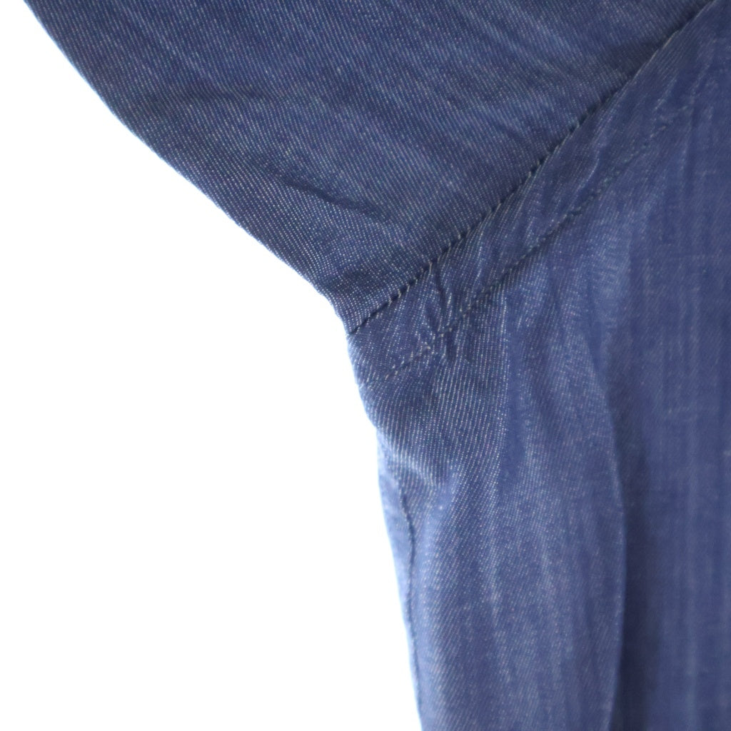 Porter Classic(ポータークラシック) 26SS ROLL UP SOFT CUPRO SHIRT ソフトキュプラ ロールアップ 長袖ボタンシャツ インディゴ PC-016-3360