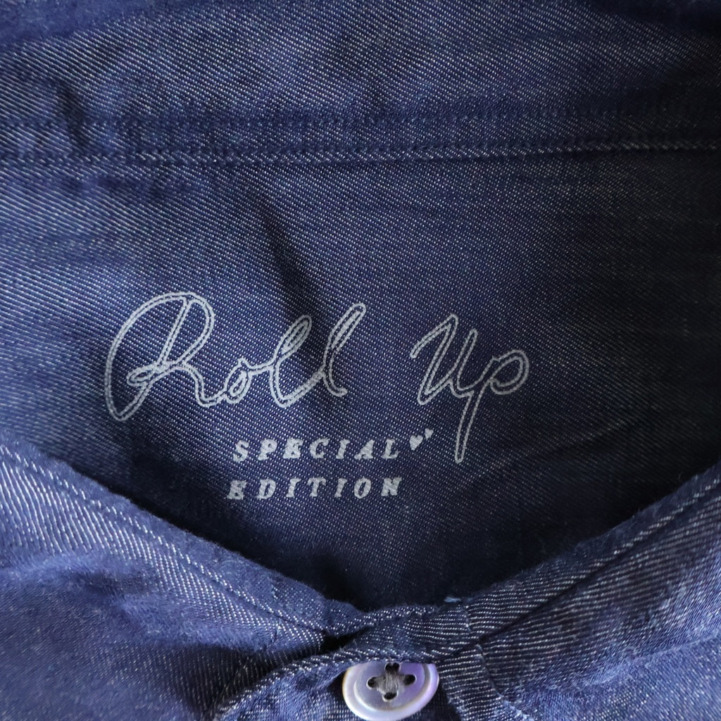 Porter Classic(ポータークラシック) 26SS ROLL UP SOFT CUPRO SHIRT ソフトキュプラ ロールアップ 長袖ボタンシャツ インディゴ PC-016-3360