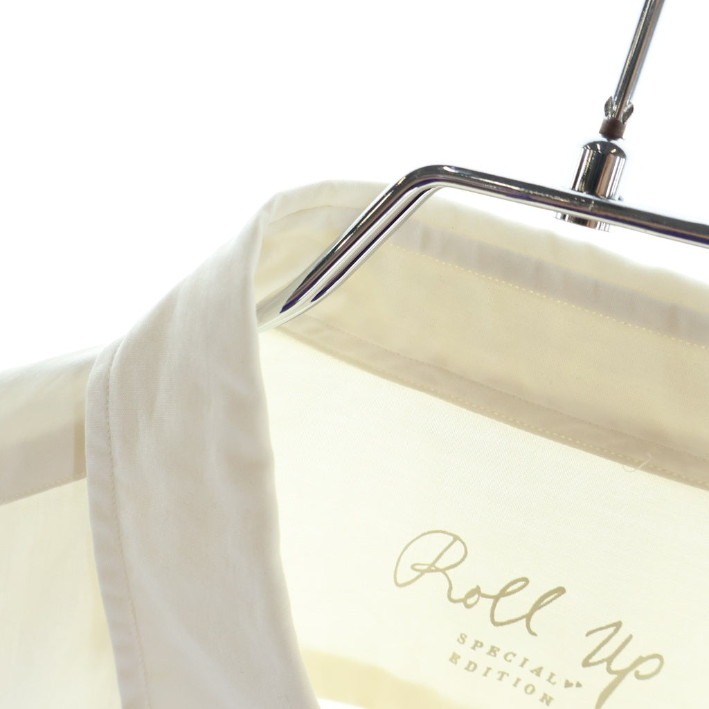 Porter Classic(ポータークラシック) 26SS ROLL UP COTTON SHIRT ロールアップ 長袖コットンボタンシャツ ホワイト PC-016-3365
