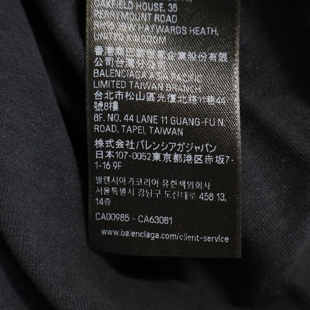 BALENCIAGA(バレンシアガ) KITTY CAT T-SHIRT MEDIUM-FIT キティキャット ミディアムフィット アートプリントTシャツ 半袖クルーネックカットソー レディース ブラック 850990 TTVC4