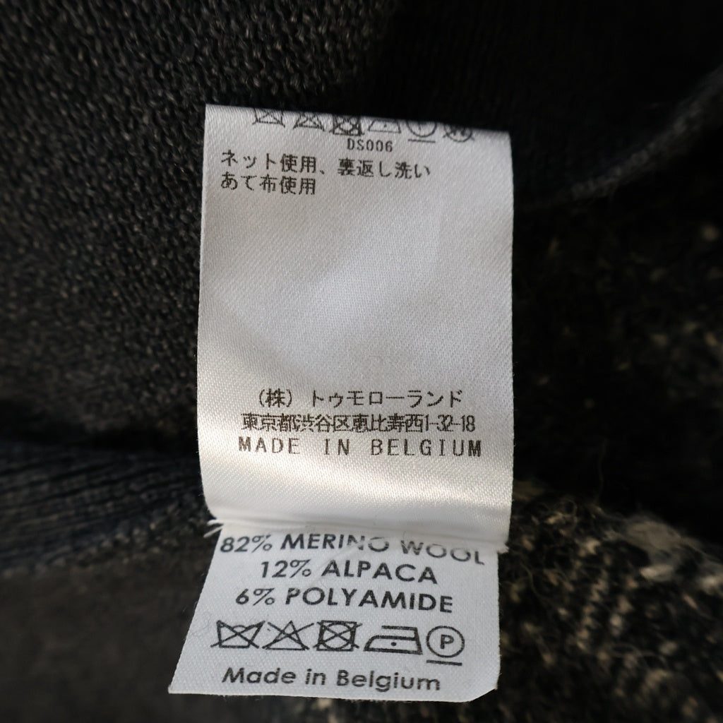 DRIES VAN NOTEN(ドリスヴァンノッテン) 幾何学総柄 アルパカウール混 ニットベスト レディース グレー