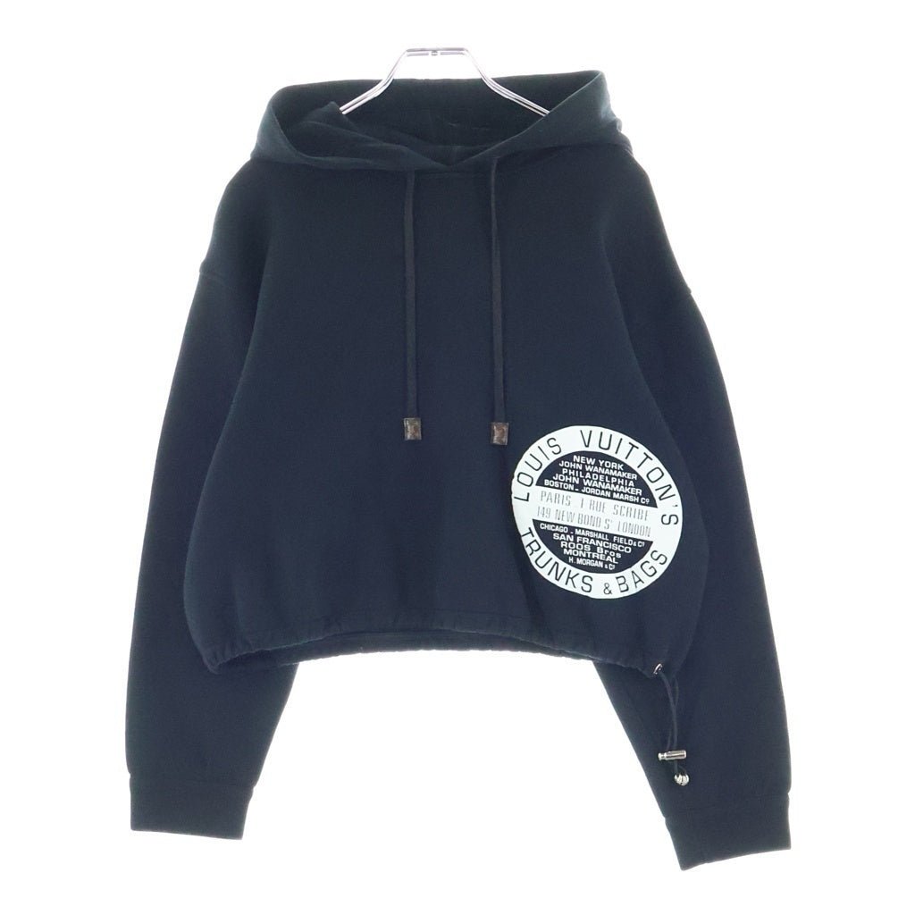 LOUIS VUITTON(ルイヴィトン) 19SS LVロゴスタンプ プルオーバーパーカー レディース ブラック RW191W FED FGST05