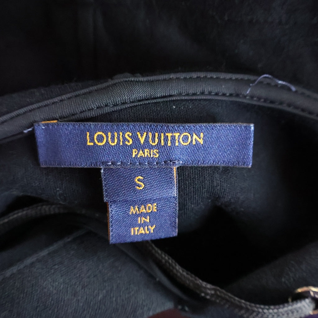 LOUIS VUITTON(ルイヴィトン) 19SS LVロゴスタンプ プルオーバーパーカー レディース ブラック RW191W FED FGST05