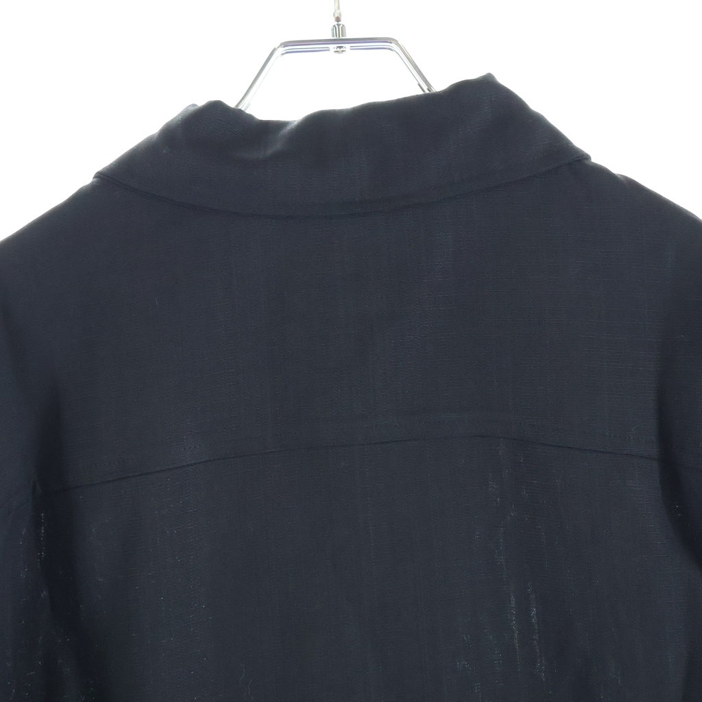 KITH(キス) 26SS &KIN TEXTURED RED RAYON ACE BUTTONDOWN テクスチャードビスコース エースボタンダウンシャツ ブラック KHM035145-001