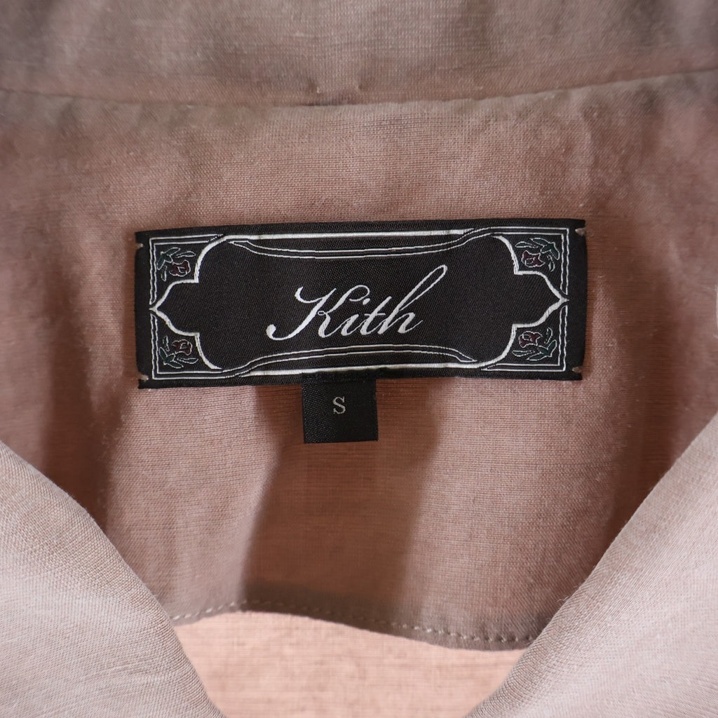 KITH(キス) 26SS CUPRO LINEN CONNOR BLOUSON JACKET キュプロリネン コナー ブルゾンジャケット ピンク KHM011257