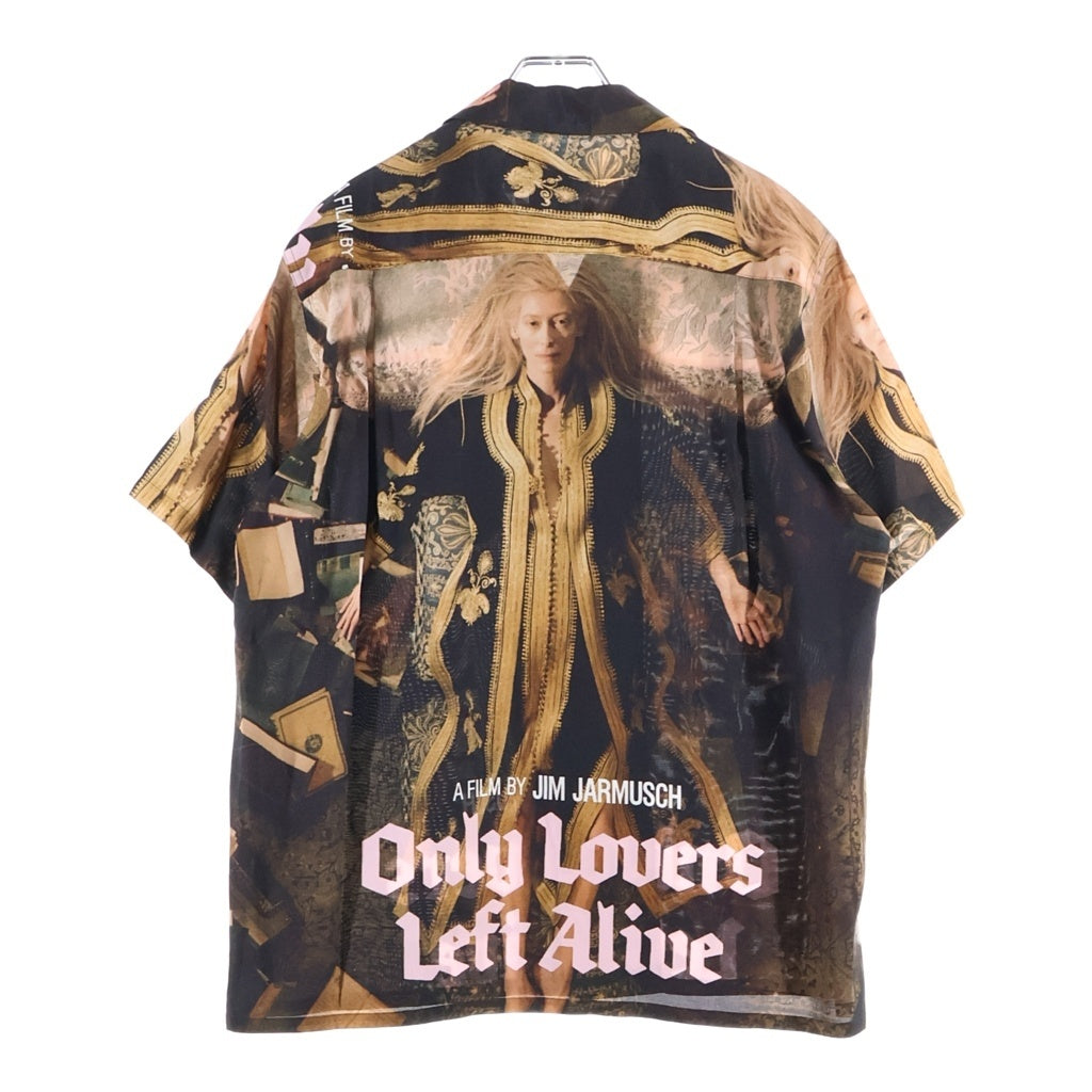 WACKO MARIA(ワコマリア) 21SS JIM JARMUSCH S/S HAWAIIAN SHIRT TYPE 2 ジムジャームッシュ 総柄ハワイアンシャツ 半袖レーヨン オープンカラーシャツ ブラック JIMJARMUSCH-WM-HI04