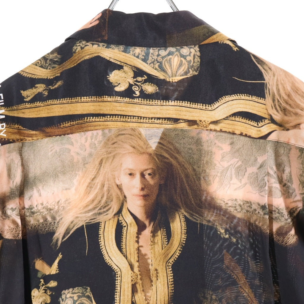 WACKO MARIA(ワコマリア) 21SS JIM JARMUSCH S/S HAWAIIAN SHIRT TYPE 2 ジムジャームッシュ 総柄ハワイアンシャツ 半袖レーヨン オープンカラーシャツ ブラック JIMJARMUSCH-WM-HI04