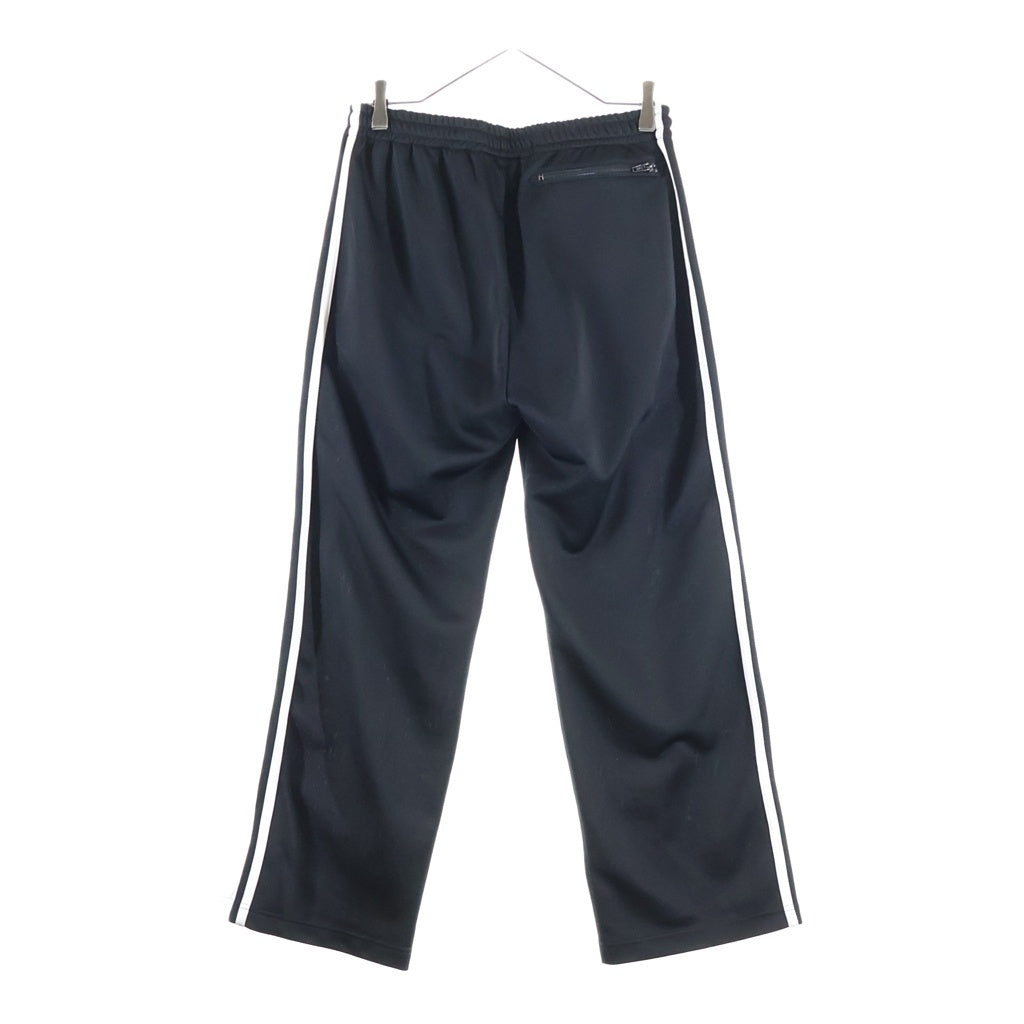 SAINT MICHAEL(セントマイケル) 24AW TRACK PANTS フロントロゴ刺繍 トラックフレアパンツ ブラック SM-YS1-0000-074