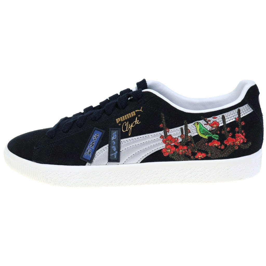 PUMA(プーマ) ×ATMOS ×SHIDO AKAMA CLYDE HANAFUDA アトモス 赤間紫動 クライド 花札 ローカットスニーカー ブラック US8.5/26.5cm 394415-01