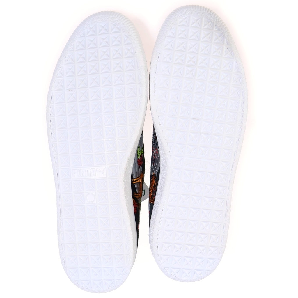 PUMA(プーマ) ×ATMOS ×SHIDO AKAMA CLYDE HANAFUDA アトモス 赤間紫動 クライド 花札 ローカットスニーカー ブラック US8.5/26.5cm 394415-01