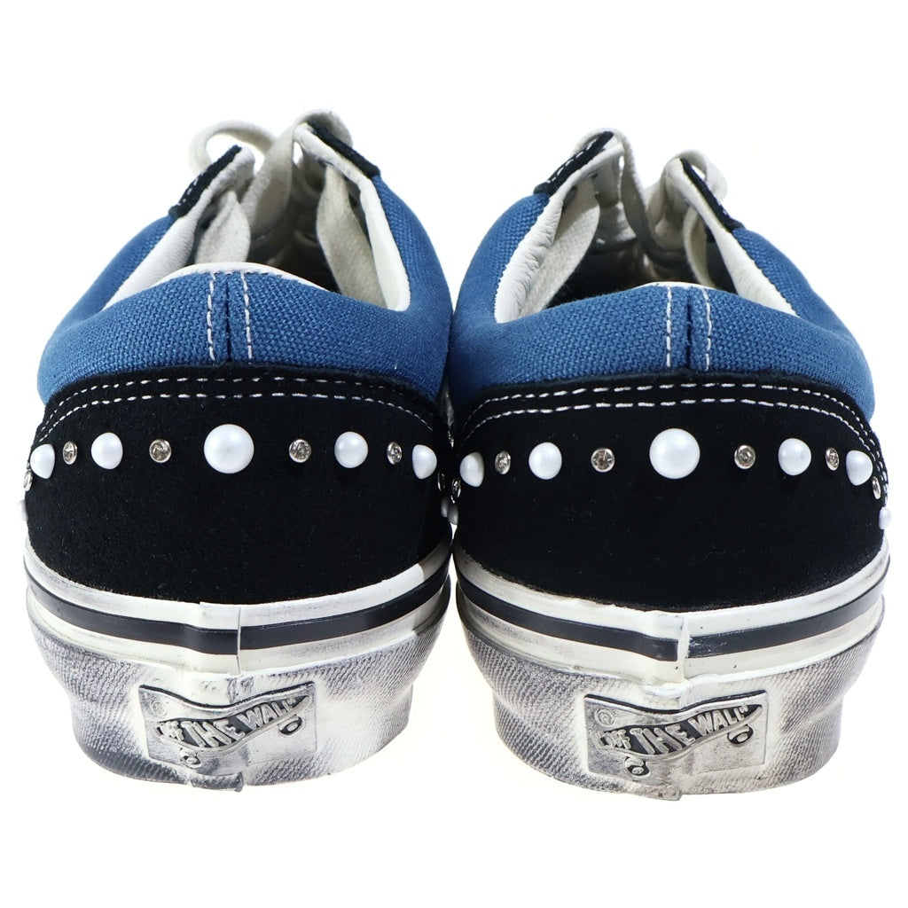 VANS(ヴァンズ) LX OLD SKOOL 36 PEARLIZED PACK プレミアム オールドスクール36 パールライズド ユーズド加工 ローカットスニーカー ブルー/ブラック US9/27cm VN000E8VYA6