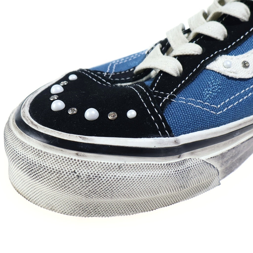 VANS(ヴァンズ) LX OLD SKOOL 36 PEARLIZED PACK プレミアム オールドスクール36 パールライズド ユーズド加工 ローカットスニーカー ブルー/ブラック US9/27cm VN000E8VYA6