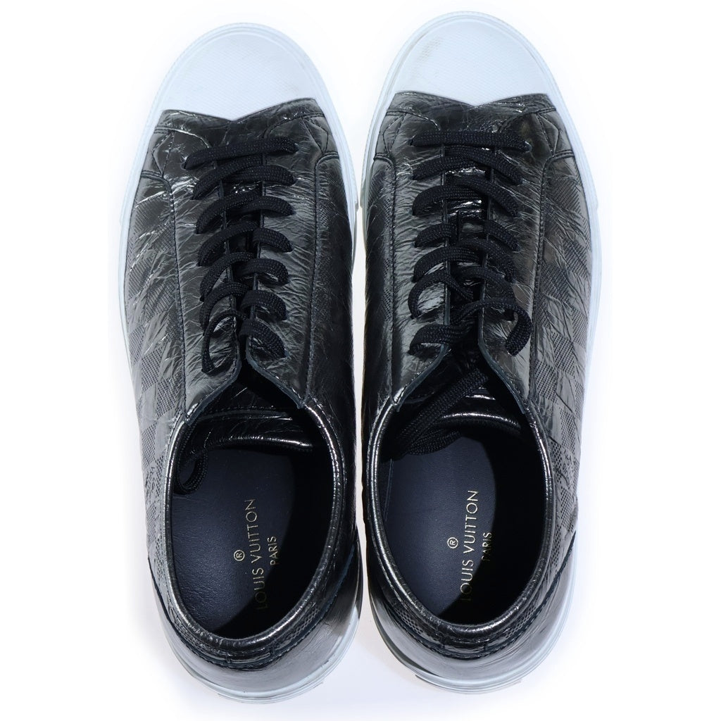 LOUIS VUITTON(ルイヴィトン) タトゥーライン メタリックダミエ ローカットスニーカー グレー 1A90GA