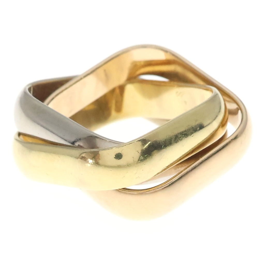 Cartier(カルティエ) K18WG/K18YG/K18PG トリニティ クッションリング LM ラージモデル 指輪 ゴールド