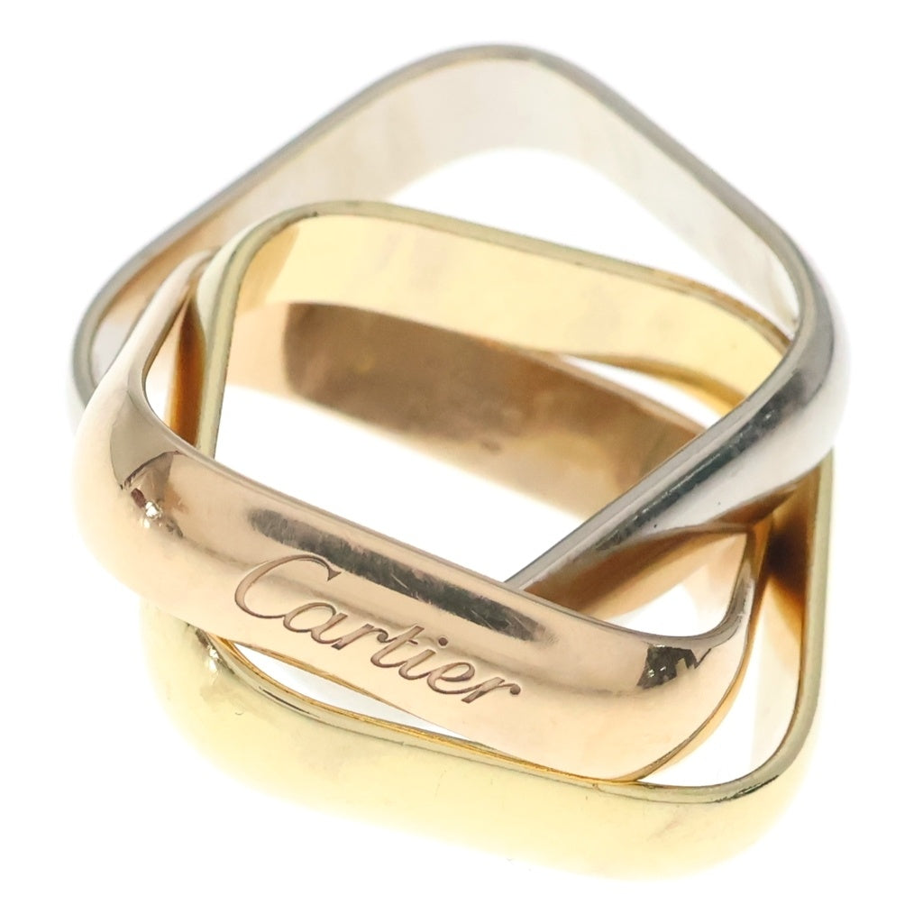 Cartier(カルティエ) K18WG/K18YG/K18PG トリニティ クッションリング LM ラージモデル 指輪 ゴールド