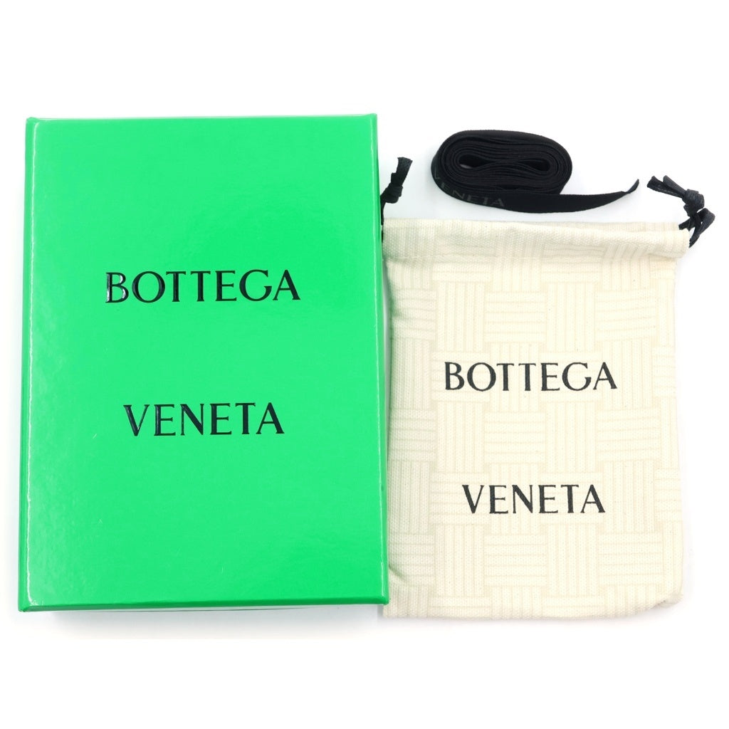 BOTTEGA VENETA(ボッテガヴェネタ) イントレチャート コインパース付 カーフレザーウォレット 二つ折り財布 ブラック 749412