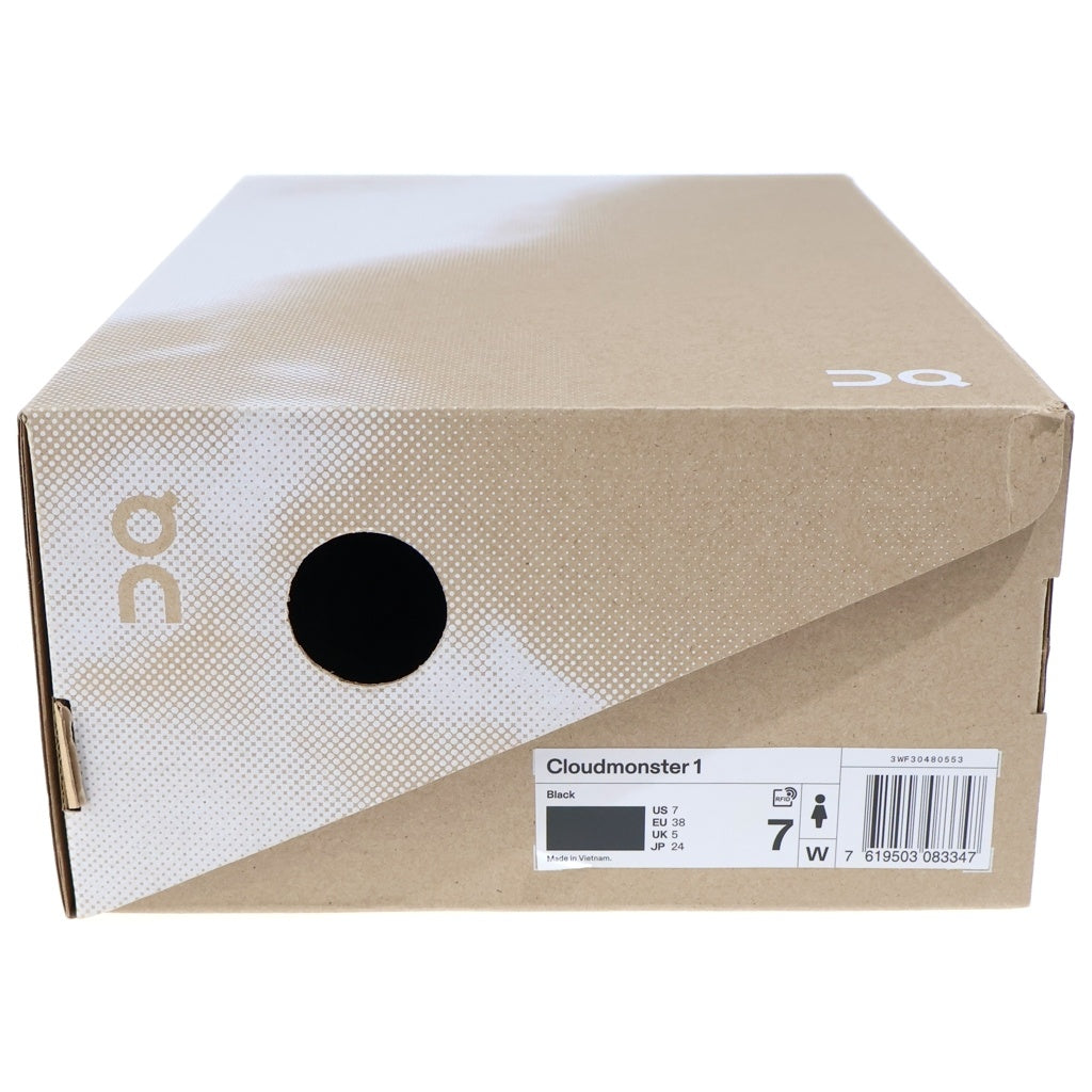 On(オン) Cloudmonster 1 クラウドモンスター1 ローカットスニーカー ランニングシューズ ブラック レディース USW7/24cm 3WF30480553